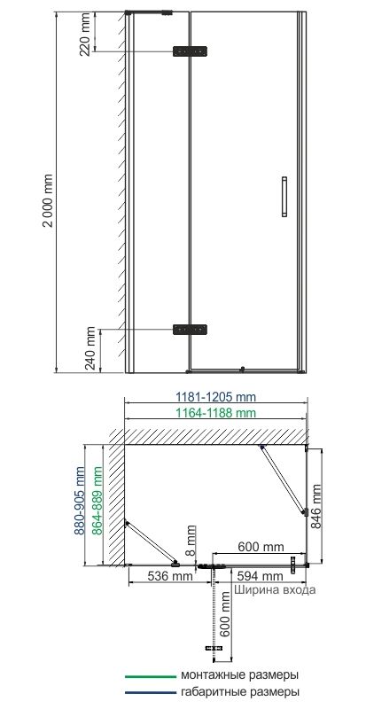 Душевой уголок WasserKRAFT Aller 10H07LWHITE 120x90 см фото 3