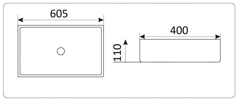 Раковина CeramaLux NC 9396MB