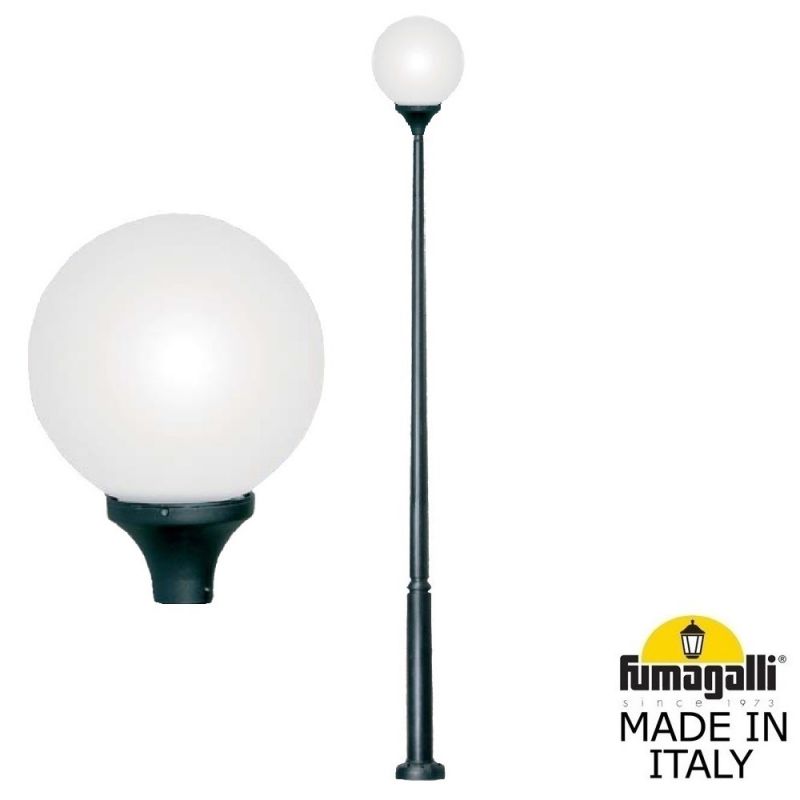 Парковый фонарь Fumagalli GLOBE 400 modern черный, бежевый G41.372.000.AYE27 фото 1