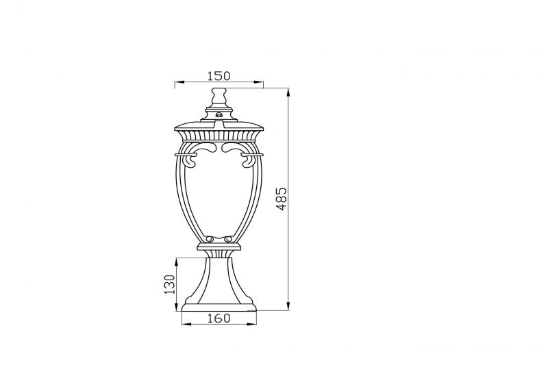 Ландшафтный светильник Maytoni Outdoor  Fleur O414FL-01BZ