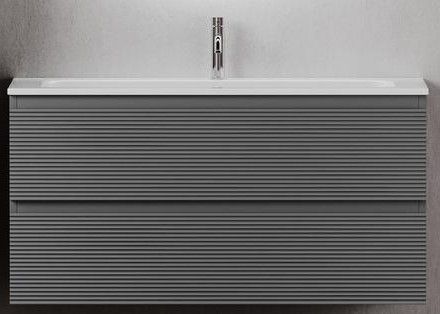 Тумба под раковину подвесная SANCOS Folk FL100GS Grey soft 99,5 см фото 1