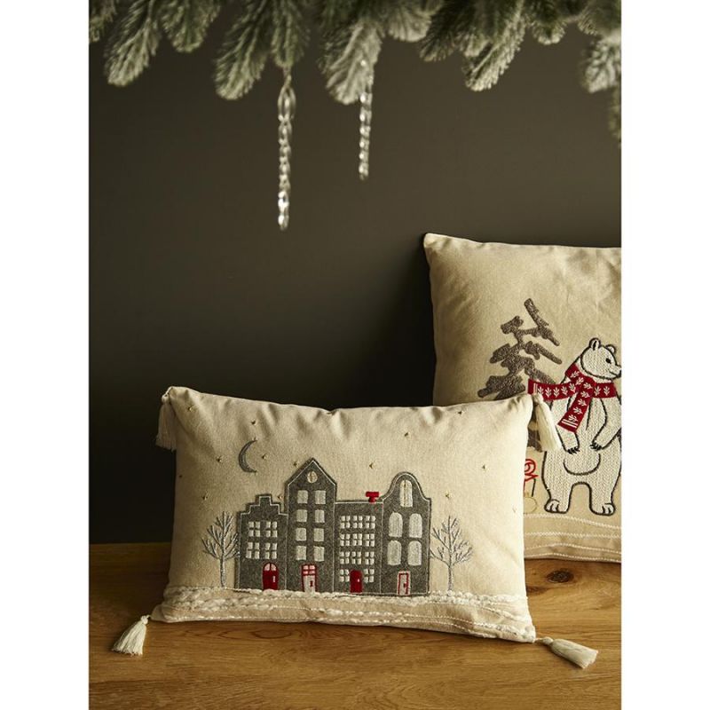 Подушка декоративная snowy town из коллекции new year essential, 30х45 см Tkano BD-3067865 фото 4