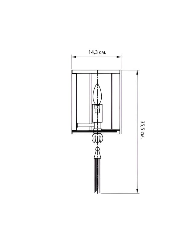 Бра с зеленой кисточкой LH Mirror Home Тампа BD-3069720 фото 4