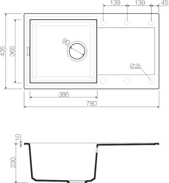 Кухонная мойка Omoikiri Sakaime 4993127 белая фото 5