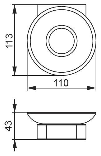 Мыльница Aquanet 5785