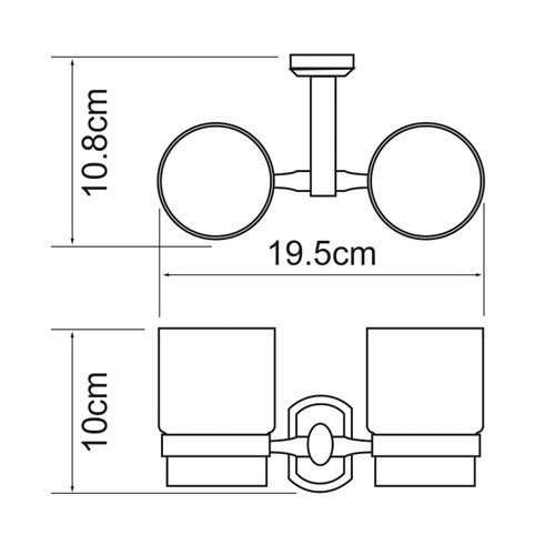 Стаканчик WasserKRAFT Oder K-3028D