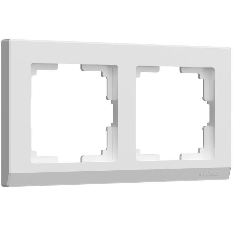 Рамка на 2 поста (белый) Werkel W0021801 фото 1