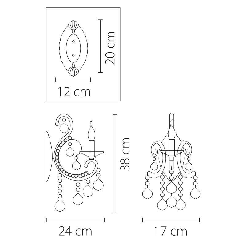 Бра Elegante 708612 фото 3
