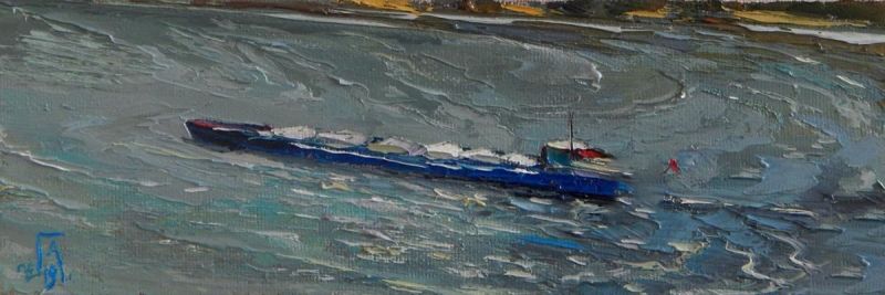 Картина "Широка река" 40x10 Головченко Алексей фото 1
