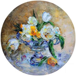 Картина "Тюльпаны к празднику" Елена Острая