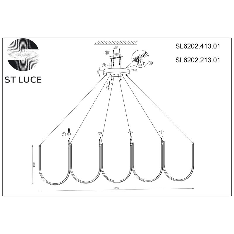 Светильник подвесной ST Luce HEIT SL6202.213.01
