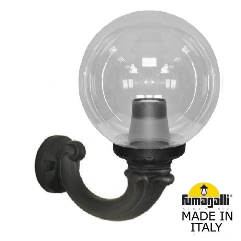 Светильник уличный настенный Fumagalli GLOBE 250 черный, бежевый G25.132.000.AYF1R фото 1