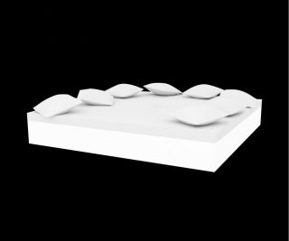 Кровать Jut Chill с 8 подушками 50x50 cm LED Vondom BD-2607429