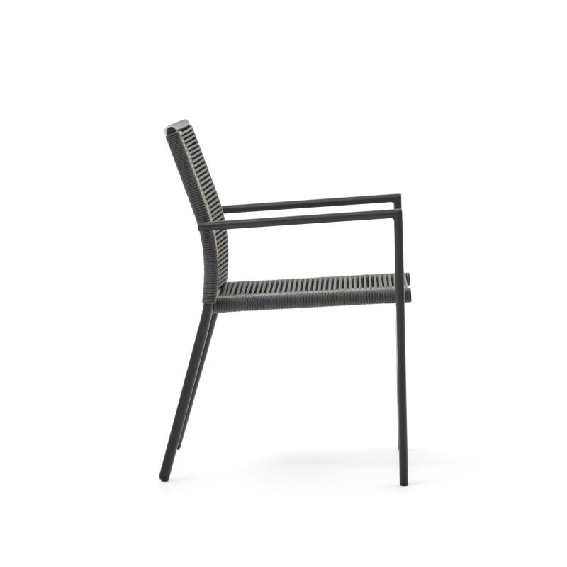 Садовый стул из алюминия и шнура в сером цвете Culip  La Forma (ex Julia Grup) BD-2607752 фото 6