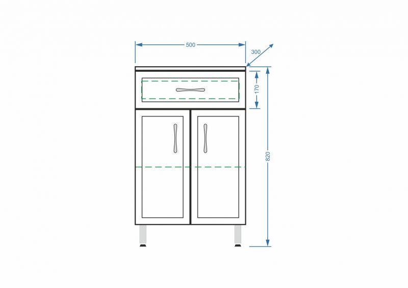 Комод Stella Polar Концепт 50 SP-00000153, 50х82 см