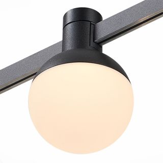 Магнитный трековый светильник ST Luce Farm ST815.406.05, черный, LED 1*5W 3000K 78Lm Ra90 120 IP20 D75xH109 24V