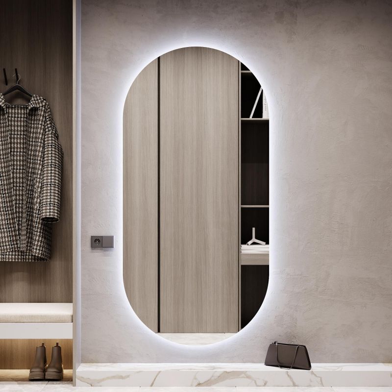 Зеркало безрамное с холодной подсветкой GENGLASS NOLVIS NF LED XL BD-3044159 фото 2