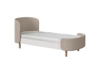 Кровать Ellipsefurniture KIDI Soft для детей от 3 до 7 лет (бежевый, экокожа) KD010201070101