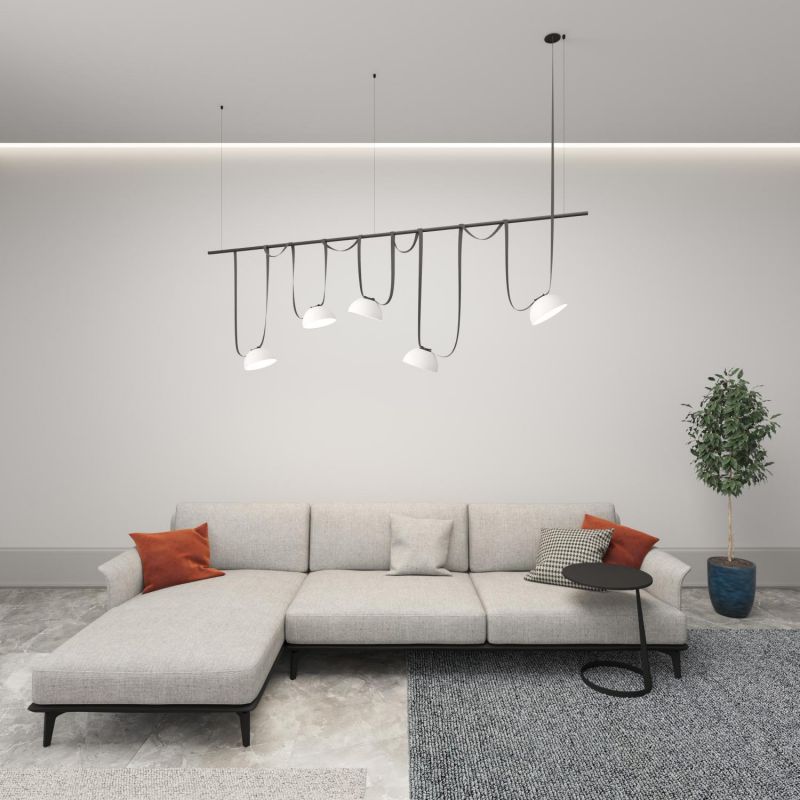 Комплект ременной трековой системы Denkirs Belty SET на штанге Rod LED 120W белый (дневной) DK55SET06-02-DG фото 2