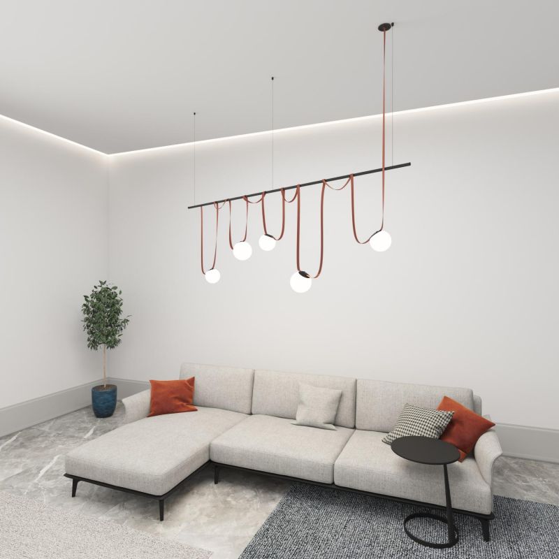 Комплект ременной трековой системы Denkirs Belty SET на штанге Rod LED 120W белый (дневной) DK55SET06-02-DG фото 3