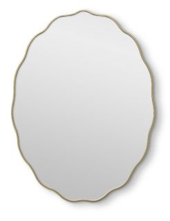 Зеркало Art Mirror в тонкой раме Fancy Oval Gold Smal BD-3148684