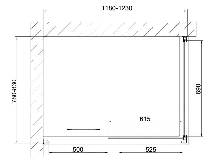 Душевой уголок Vegas Glass ZP+ZPV 120х80 01 10