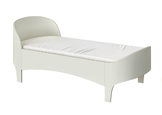 Кровать подростковая Ellipsefurniture Elegance (молочный) KIMPBD04010101