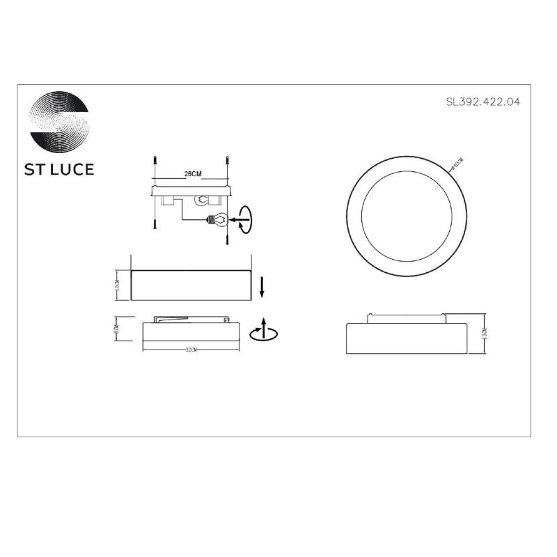 Светильник потолочный CHIO SL392.422.04