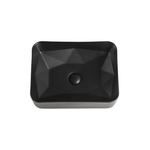 Тумба подвесная с раковиной Orange Line Li-60TugMDF+B02-460MB, 60 см, графит/черная фото 7