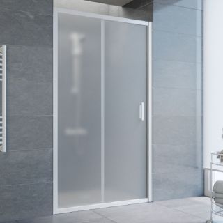 Душевая дверь Vegas Glass ZP 105 01 10, профиль белый, стекло матовое