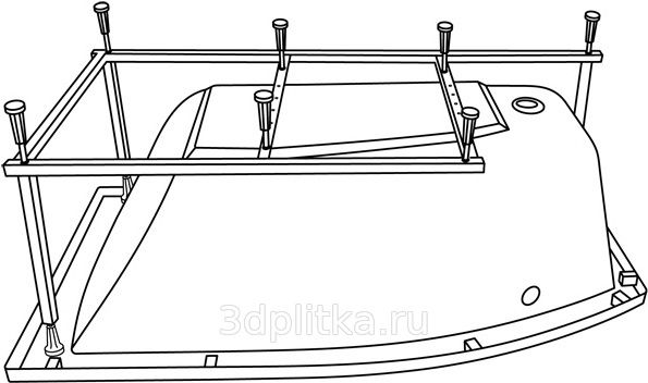 Акриловая ванна Excellent Magnus WAEX.MGP16WH 160x95 R фото 3