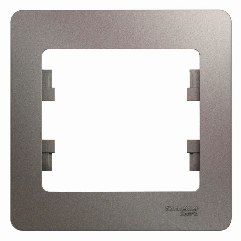 Рамка для электроустановочных устройств 1-постовая Systeme Electric Glossa BD-1510178 фото 1