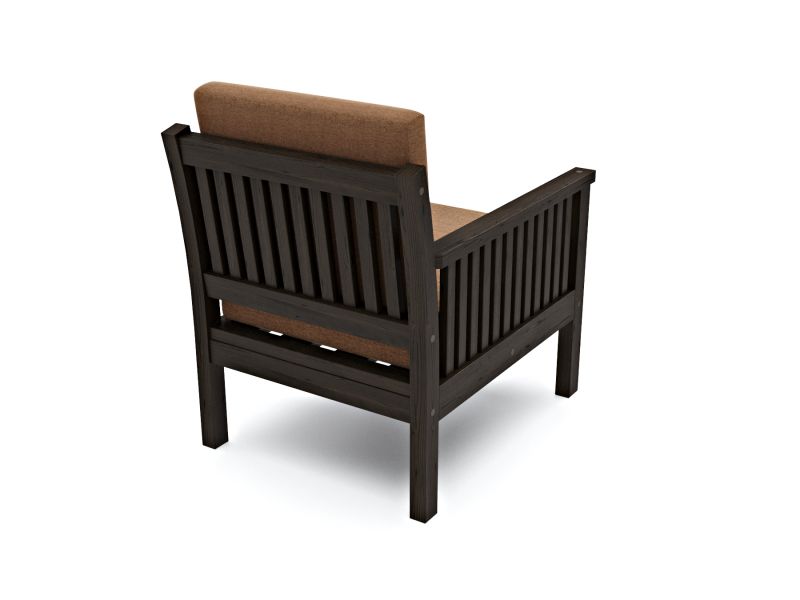 Кресло ARSKO Норман венге коричневая рогожка BD-2557157