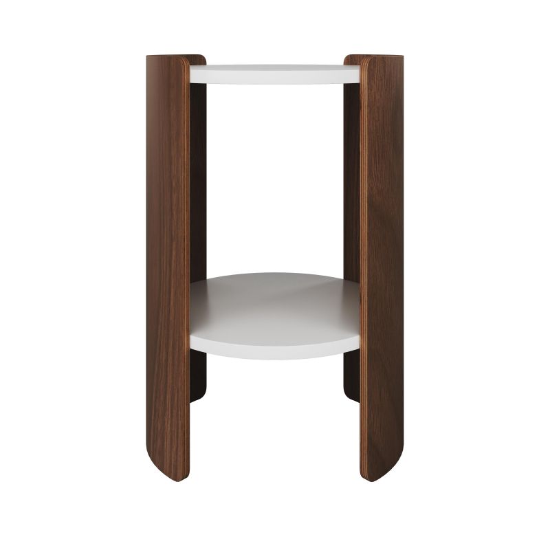 Столик Ellipsefurniture Lagom D 43 см высота 64 см (белый, орех) LG010301570301 фото 2
