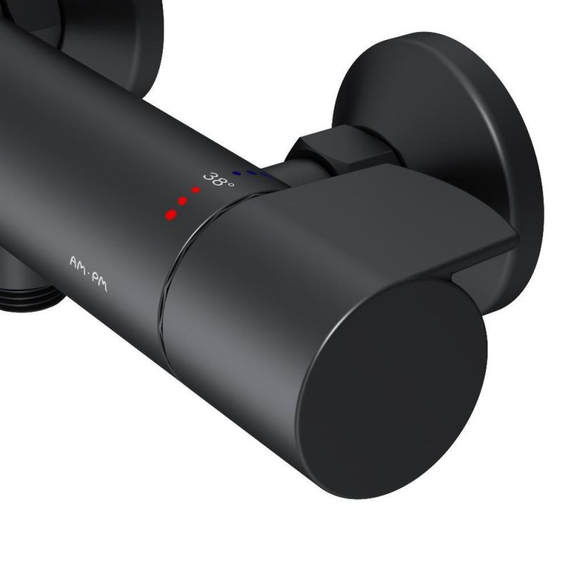 Смеситель-термостат для душа AM.PM X-Joy F85A40022 черный фото 9