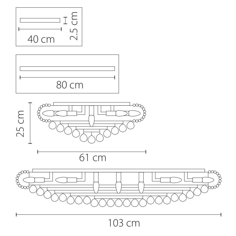 Люстра потолочная Monile 704214