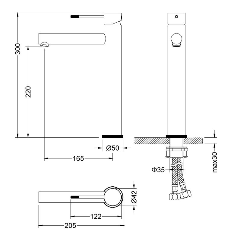 Смеситель для раковины-чаши Timo-F Saona 2311/00F хром фото 2