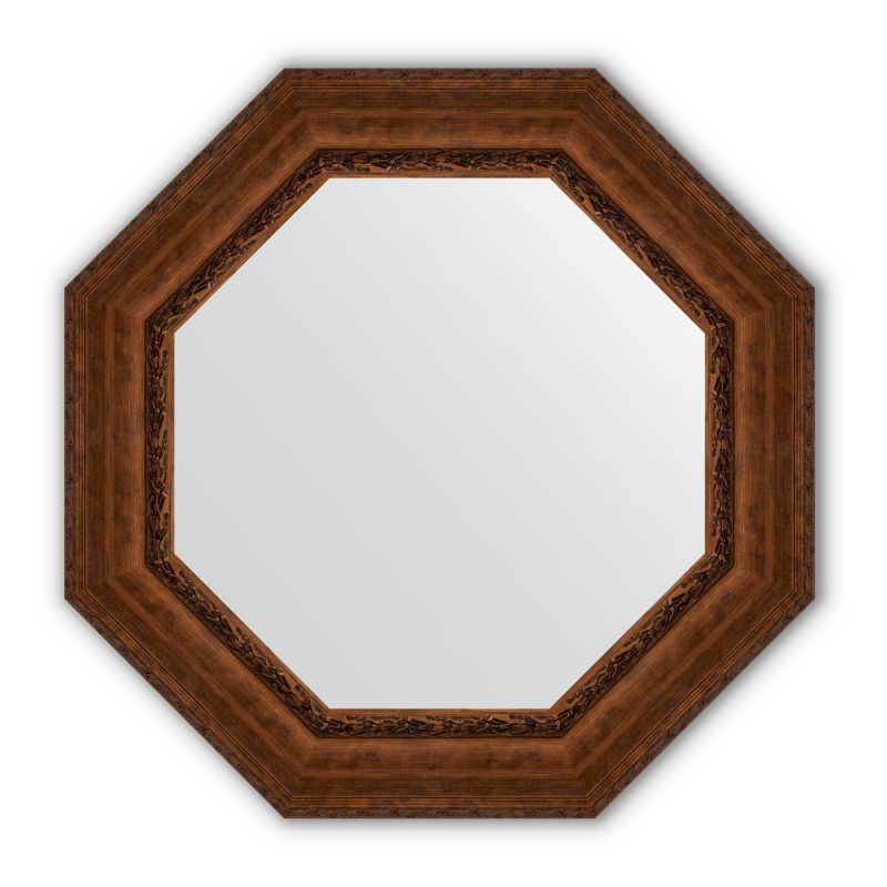 Зеркало в багетной раме Evoform Octagon BY 3861 состаренная бронза с орнаментом