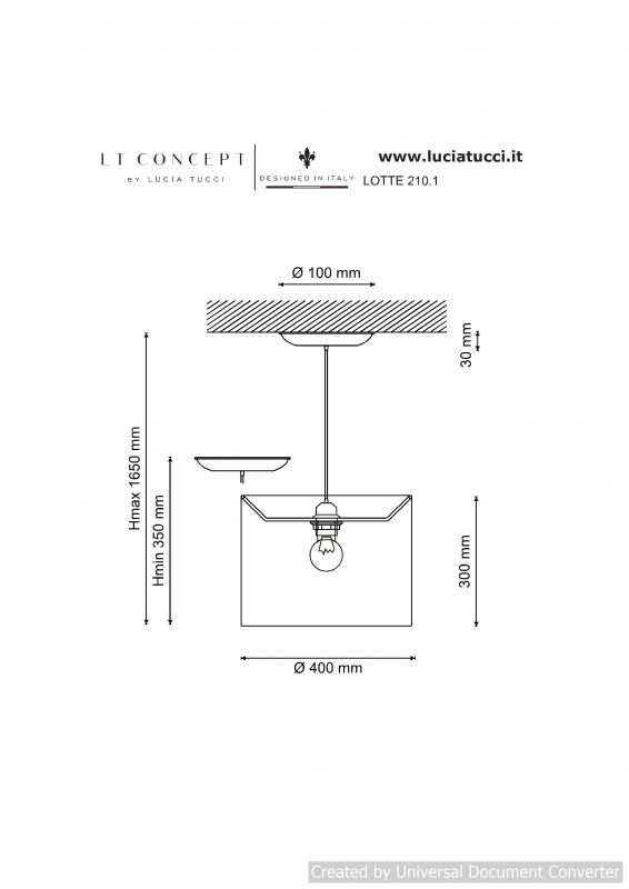 Светильник подвесной LOTTE 211.1