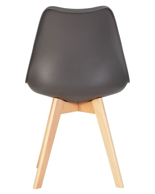 Стул Dobrin 635PP-LMZL JERRY SOFT, цвет сиденья темно-серый (G-04), цвет основания светлый бук