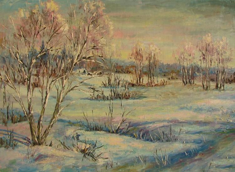 Картина "Серебристый иней" Светлана Круглова