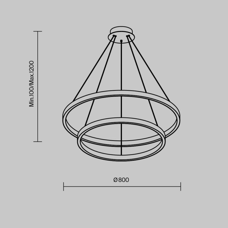 Подвесной светильник Maytoni Rim MOD058PL-L74BSK фото 6