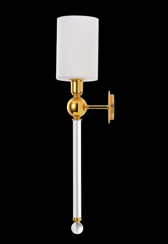 Бра Crystal Lux MIRABELLA AP1 GOLD/WHITE фото 5