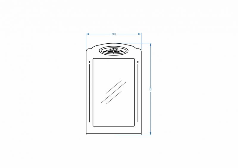 Зеркало Stella Polar Кармела SP-00000188 60х100 см