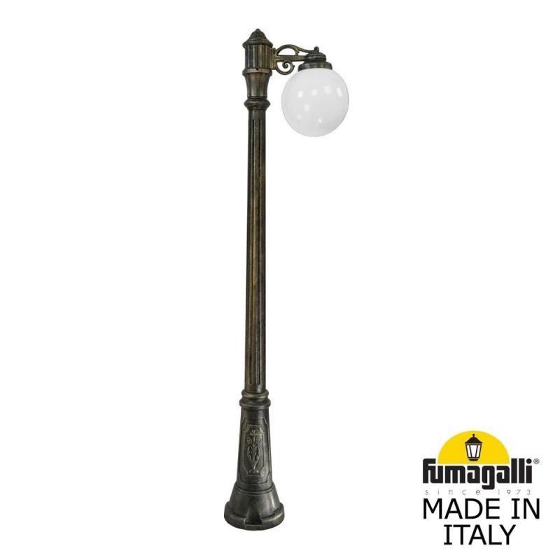 Садово-парковый фонарь Fumagalli GLOBE 250 бронза, бежевый G25.156.S10.BYF1R фото 1