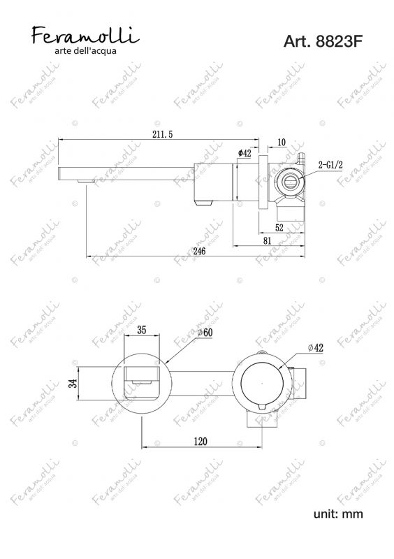 Смеситель для раковины Feramolli NS8823F черный