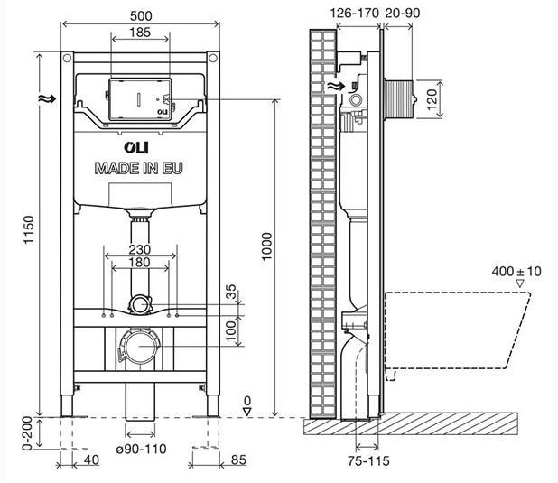 Инсталляция Oli  PLUS Hydroboost 878846