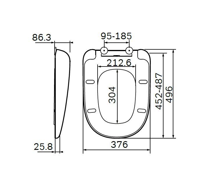 Крышка-сиденье с микролифтом для унитаза AM.PM Sensation C307851WH фото 5