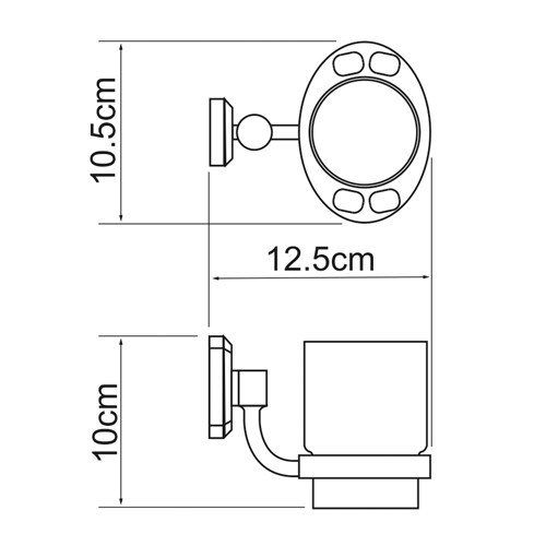 Стаканчик WasserKRAFT Oder K-3028