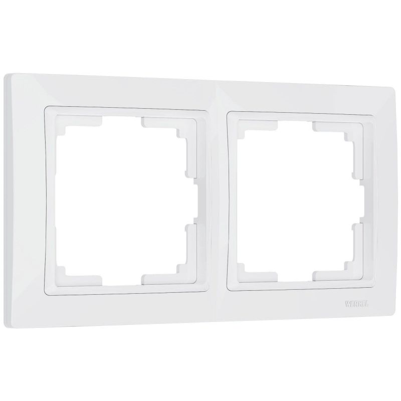 Рамка на 2 поста (белый, basic) Werkel W0022001 фото 1
